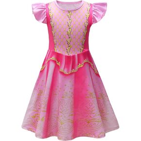 AOVCLKID Girls Princess Costume Birthday Party Dress Halloween Cosplay Outfits