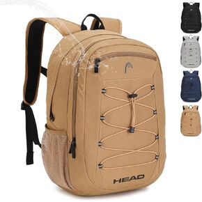HEAD 30L Waterproof Travel Backpack for Men, Lightweight Laptop Backpack Fits 15.6 inch Notebook,Casual Daypack Backpack for College/Sport/Workout/Outdoor/Daily Use