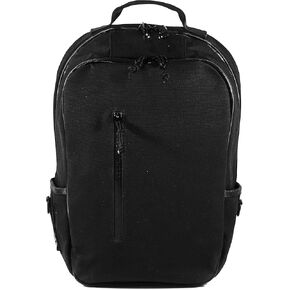 DEFY Bucktown Waxed Canvas Backpack | 23 Liter Utility Backpack For Men | Professional Work Bag w/ 17 Inch Laptop Sleeve | Premium Tech Backpack | Water Repellent Travel & Commuter Pack (Black)