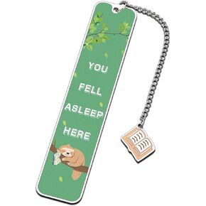 Sloth Bookmark, Cute Bookmarks for Women, Book Lovers Gifts, Book Markers, Reading Accessories, Funny Bookmarks for Women, Metal Bookmark, Book Marks for Reading Kids, Book Gifts for Readers Bookworm