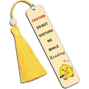 Funny Duck Bookmark for Women, Book Lover Gifts, Cute Bookmarks for Women, Duck Gifts for Duck Lovers, Book Accessories, Book Merch, Cool Bookmarks, Reading List Bookmark, Book Marks for Reading Women