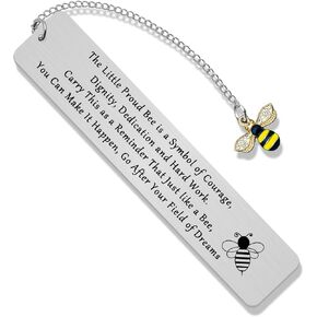 Inspirational Bookmark Bee Gifts for Bee Lovers Encouragement Bookmark for Book Lovers Animal Lovers Gifts Bee Themed Gifts for Friends Bumble Bee Gifts Appreciate Birthday Graduation Gifts