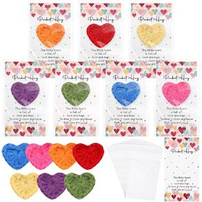 70 Sets Heart Pocket Hug Gift Bulk Cute Pocket Hug Emotional Support Inspirational Cards Inspirational Gift for Employee Staff Long Distance Relationship Keepsake for Friends Students
