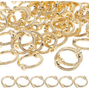 EXCEART 50pcs Beads for Crafts Choker Bracelet Beads Frame Charms Multi-Functional Beads Frame Adorable Beads Accessory Jewelry Making Accessories Beading Frame 14k Beadwork Metal Necklace