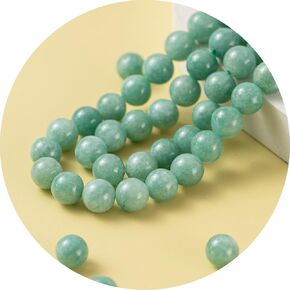 100 pcs 8mm Natural Gemstone Beads for Jewelry Making, Dark Blue Round Smooth Healing Agate Stone Beads Bulk