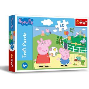 Trefl Peppa Pig 60 Piece Jigsaw Puzzle Fun with Friends Print, DIY Puzzle, Creative Fun, Classic Jigsaw for Adults and Children from 4 Years Old in Kuwait