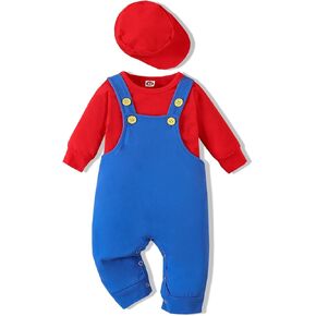 VINUOKER Baby Boy Halloween Clothes My First Halloween Outfit,Baby Boy Super Mario outfits