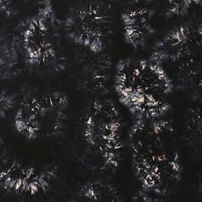 Texco Inc Pattern/Poly Stretch Fabric/DTY Prints Tie Dye DIY Pojects, Black Ink Latte 2 Yards