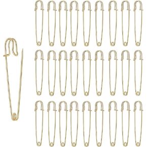 Safety Pins (Upgraded), 2" Large Safety Pins 50 PCS for Clothes Leather Canvas Blankets Crafts Skirts Kilts, Large Safety Pin Heavy Duty Safety Pins (Black)