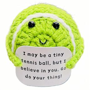 Softball Gifts Funny Positive Crochet Softball Gag Gift Emotional Support Gifts for Men Women Softball Sports Lovers Coworkers Friends Birthday Christmas Stocking Stuffers White Elephant Gifts