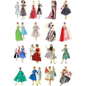 Decoupage Paper Pack (10sheets A4 / 8"x12") Vintage Fashion Fifties FLONZ Vintage Paper