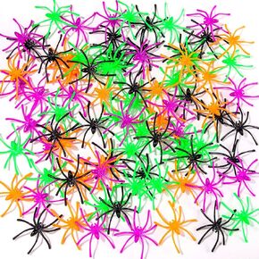 120 Pieces Halloween Realistic Plastic Spiders Black Small Spider Toys Fake Spiders Prank Props for Halloween Home and Party Decorations