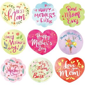 Happy Mother's Day Stickers for Mother's Day Wrap Box Decorations Party Favors196pcs
