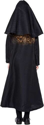 Kids Nun Costume Girl's Nun Outfit Halloween Mother Superior Costume Girls Catholic Sister Traditional Nun Robe in Kuwait
