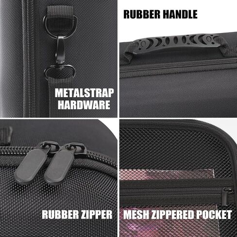 Miniature Storage Carrying Case -64 Slot Storage Case with 2 Impact-Absorbing Foam Trays For 32mm Warhammer 40k, DND and More,case with Adjustable Shoulder Strap and zippered pocket. (64 Slot) in Saudi Arabia