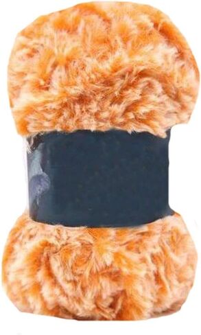 DIY Coffee Brown Faux Fur Fur Yarn Chunky Fluffy Faux Fur Yarn Gyarn Gyarn for Crochet Knit Hat Drivf Resher 100g in Kuwait