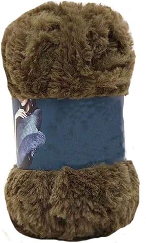 DIY Coffee Brown Faux Fur Fur Yarn Chunky Fluffy Faux Fur Yarn Gyarn Gyarn for Crochet Knit Hat Drivf Resher 100g in Kuwait