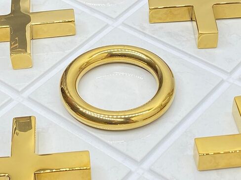 Marble Tic Tac Toe Game for Living Room Decor Centerpiece White and Gold XO with White Marble and Gold Color Stainless Steel Decorative Table Top X/O Board Coffee Table Décor in Saudi Arabia