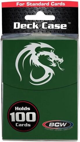 BCW حالة سطح السفينة البيضاء كبيرة | MTG Commander Deck Box يحمل 100 بطاقة الأكمام | متين ، غير لامع الانتهاء من مربع سطح البطاقة ل TCG و MTG و Pokemon | غطاء آمن ومقسم آمن in Kuwait