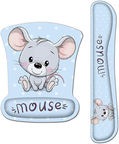 Keyboard Wrist Rest Pad and Memory Foam Non Slip Mouse Wrist Rest Support Mouse Pad - Durable & Comfortable & Lightweight for Easy Typing & Pain Relief-Ergonomic Support(Cute Unicorn) in Kuwait