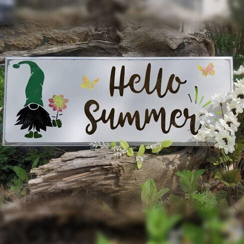 Gnome Stencils Reusable Large Christmas Stencil Set - Holiday Crafts, Wood Signs, Art - Merry Christmas Gnomes in Saudi Arabia