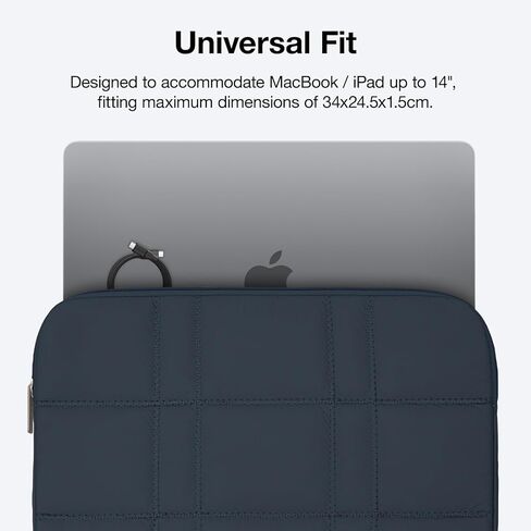 كم كمبيوتر محمول منتفخ لـ MacBook Pro 14 بوصة ، وغطاء كمبيوتر محمول خفيف الوزن ، وحالة كمبيوتر محمول واقية للنساء والرجال ، متوافق مع Dell و HP و Lenovo و Asus و Acer والمزيد in Kuwait