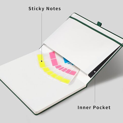 RETTACY Graph Paper Notebook, B5 Grid Notebook Journal with 96 Pages, 7.6'' × 10'', Medium Size, Leather Hardcover, 100 GSM Thick Paper, for Students, Homework, Math, Engineering (Brown) in Kuwait