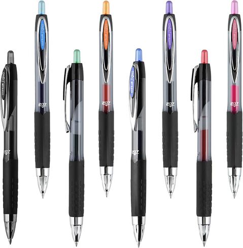 Uniball Signo 207 Gel Pen 8 Pack, 0.7mm Medium Assorted Pens, Gel Ink Pens | Office Supplies Sold by Uniball are Pens, Ballpoint Pen, Colored Pens, Gel Pens, Fine Point, Smooth Writing Pens in Saudi Arabia