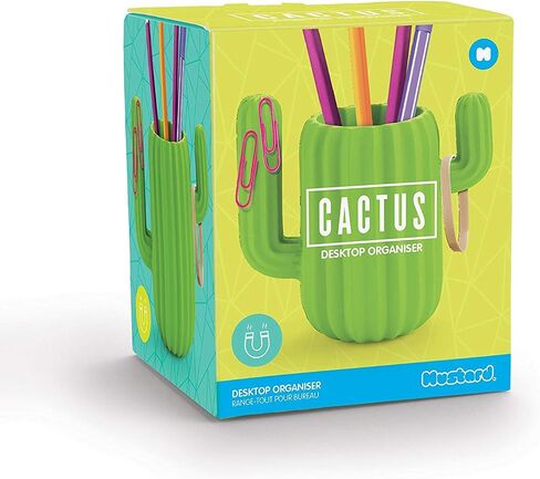 Mustard Pen Holder Desktop Organiser - Green Cactus in Saudi Arabia