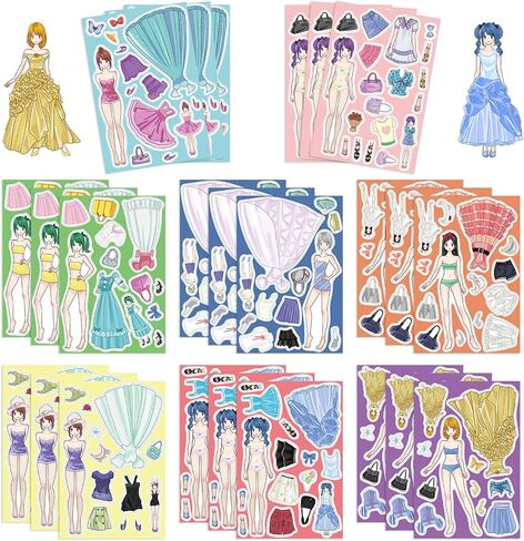 24 Sheet Dragon Stickers Make Your Own Dragon Stickers for Kids 3+, Cartoon Make-a-face Stickers Girls Boys Dragon Birthday Party Decorations,DIY Dragon Craft Birthday Party Favor Supplies (Dragon) in Saudi Arabia