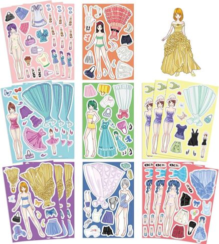 24 Sheet Dragon Stickers Make Your Own Dragon Stickers for Kids 3+, Cartoon Make-a-face Stickers Girls Boys Dragon Birthday Party Decorations,DIY Dragon Craft Birthday Party Favor Supplies (Dragon) in Saudi Arabia