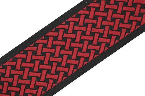 3.8 Yards Spool 2.7" Red & Black Knot Embroidered Drapery Trim Jacquard Ribbon for Your Drapes Curtains Drapery Banding Trim Tape V10 179 in Kuwait