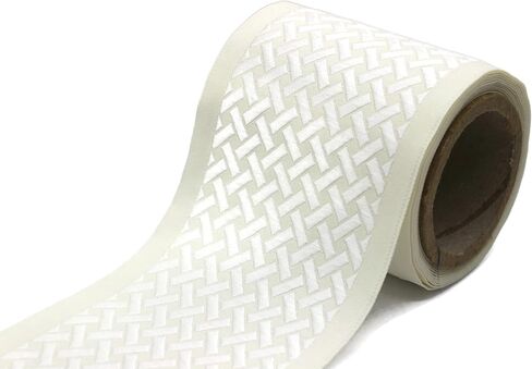 3.8 Yards Spool 2.7" Red & Black Knot Embroidered Drapery Trim Jacquard Ribbon for Your Drapes Curtains Drapery Banding Trim Tape V10 179 in Kuwait