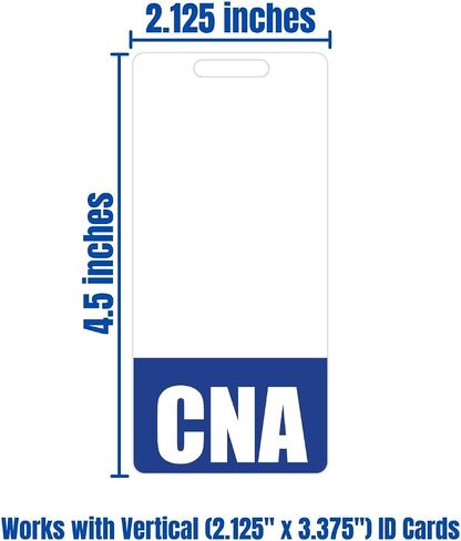 CNA Badge Buddy (Pink) - Vertical Heavy Duty Badge Tags for Certified Nursing Assistants - Double Sided Badge Identification Card in Saudi Arabia
