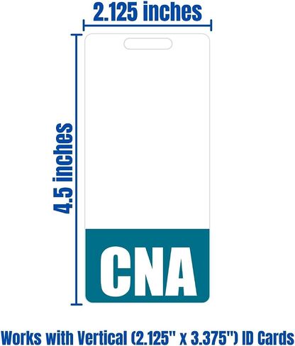 CNA Badge Buddy (Pink) - Vertical Heavy Duty Badge Tags for Certified Nursing Assistants - Double Sided Badge Identification Card in Saudi Arabia