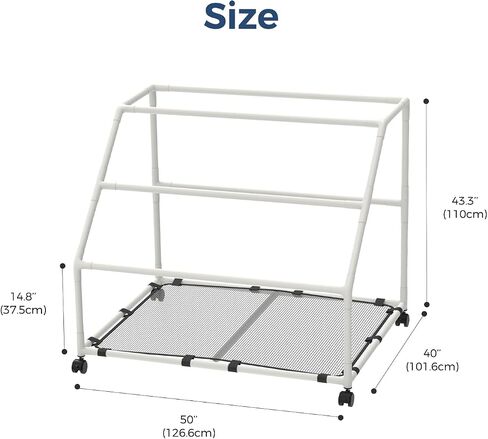 Pool Float Holder, Poolside Float Storage, Rust-Proof Float Rack, Anti-UV Float Organizer, Outdoor Pool Float Container for Floaties, Noodles in Saudi Arabia