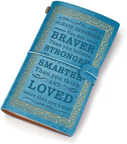 دفتر مجلة مجلة قابلة لإعادة تعبئة الجلسة المحفزة دائمًا ، تذكر أنك أكثر شجاعة مما تعتقد أن هدايا التشجيع لعائلة الأصدقاء (All Pink) in Kuwait