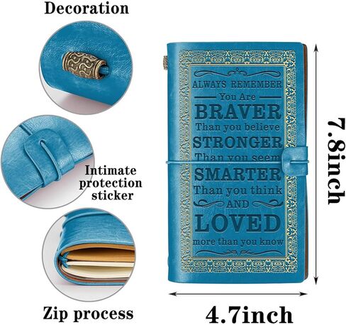 دفتر مجلة مجلة قابلة لإعادة تعبئة الجلسة المحفزة دائمًا ، تذكر أنك أكثر شجاعة مما تعتقد أن هدايا التشجيع لعائلة الأصدقاء (All Pink) in Kuwait