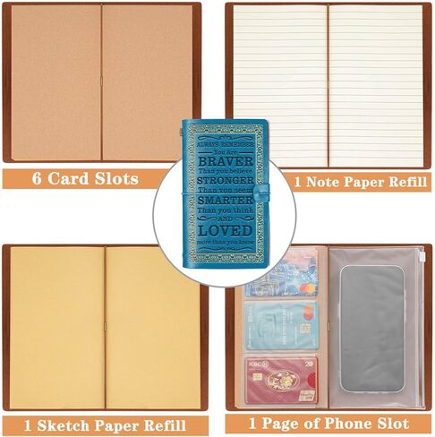 دفتر مجلة مجلة قابلة لإعادة تعبئة الجلسة المحفزة دائمًا ، تذكر أنك أكثر شجاعة مما تعتقد أن هدايا التشجيع لعائلة الأصدقاء (All Pink) in Kuwait