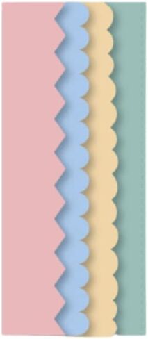 Craftelier - Set of Basic Binding Edging Dies for Scrapbooking, Crafts and Cardmaking Projects | Suitable for Various Types of Materials | Sizes Between 16,30 x 0,76 cm and 16,75 x 0,81 cm in Kuwait