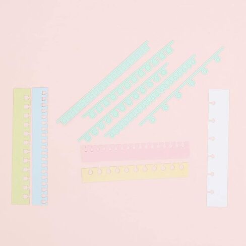 Craftelier - Set of Basic Binding Edging Dies for Scrapbooking, Crafts and Cardmaking Projects | Suitable for Various Types of Materials | Sizes Between 16,30 x 0,76 cm and 16,75 x 0,81 cm in Kuwait