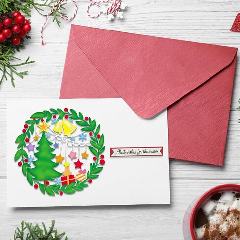 Threetols Metal Merry Christmas Cutting Dies, Christmas Words Die Cuts Stencils Art Words Metal Dies for Card Making Paper Crafting Scrapbooking DIY Craft Album Paper Card Christmas Decor in Saudi Arabia