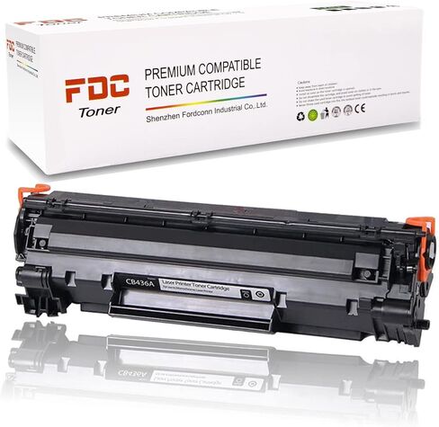 FDC Printer Toner CB436A 36A Toner Cartridge Compatible for HP Laserjet M1522n M1522nf MFP P1505 P1505n M1120 M1120n Printers Ink 2,000 Pages(1-Pack ) in Saudi Arabia
