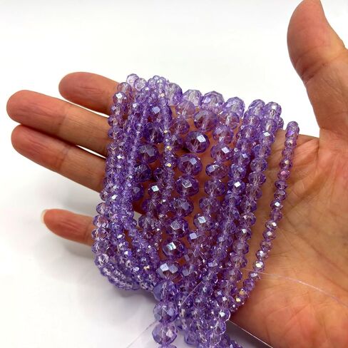 780Pcs Briolette Glass Beads for Jewelry Making, 3/4/6/8/10mm Faceted Crystal Loose Beads Bulk for Bracelets, Earrings, Wind Chimes, Suncatcher, Curtains, Rosered AB Color in Saudi Arabia
