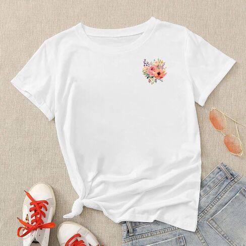 9pcs/مجموعة الجيب حجم الزهور ألوان المائية نقل ملصقات للملابس ، الحديد على الزلاجات البرية الصمات بقع نقل الحرارة لملابس ملصقات فينيل ملصقات الديكور القابلة للغسل (F-5) in Kuwait