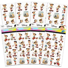 Disney Pinocchio Stickers Party Favors Set ~ Bundle Includes Over 100 Pinocchio Stickers Featuring Jiminy Cricket, Geppetto, Figaro, and More (Pinocchio Party Supplies)