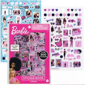 Barbie Sticker Book with 4 Puffy Sticker Sheets for Kids