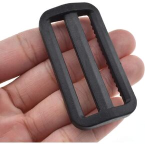 2 Inch Tri Glides Slides Clips Buckles Gripping Knurled Edge No Slipping Solid 4 Pack for Collars Aprons Sling Bag Adjustable Straps Belt Big Slots No Sharp Edges No Sewing