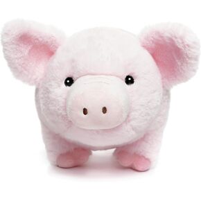 Floppy Dairy Cattle Cow Plush Toy - 15.7 Inch Soft & Cuddly Stuffed Animal Cow with Embroidered Eyes, Perfect for Kids, Babies, Toddlers - Farm Animal Gift