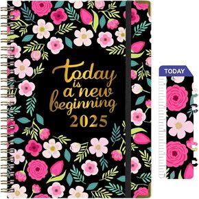 2025 Planner, Weekly & Monthly Planner 2025 from Jan. 2025-Dem. 2025, 6.1"×8.5", Academic Planner 2025 with Tabs, Thick Paper, Twin-Wire Binding, Home or Office Use for Gifts